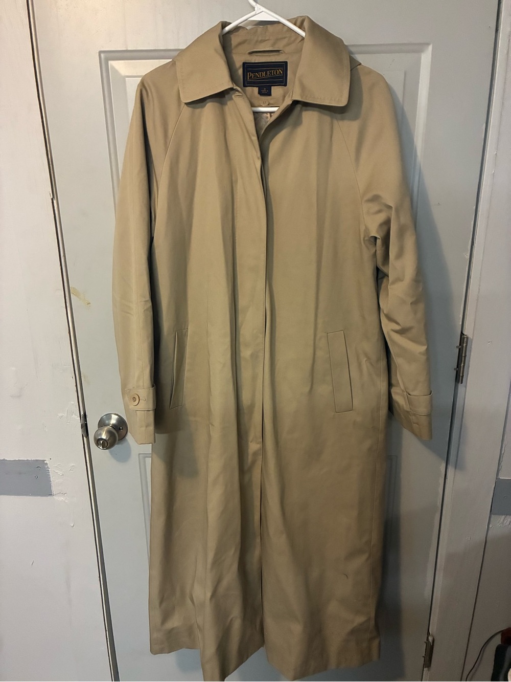 Pendleton Women's Hooded Classic Tan Trench Coat